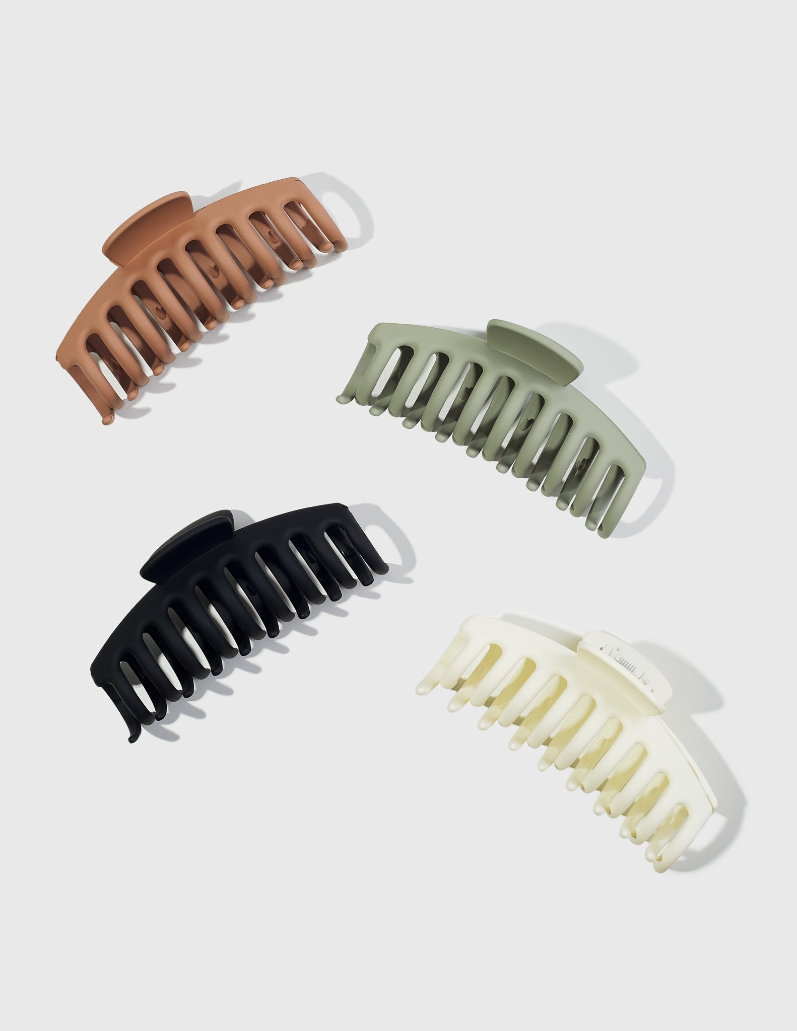 Vibrant Hair Styling & Secure Hold  Trademark Beauty Claw Clips - Neutral
