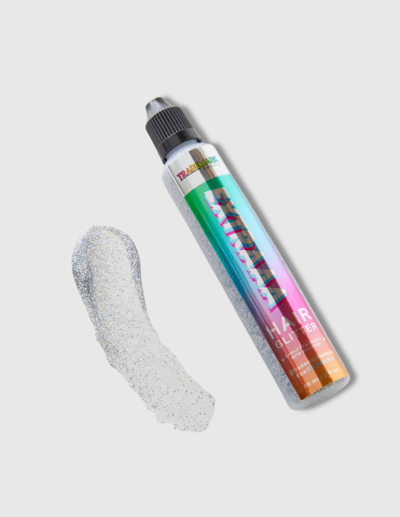 EXTRAAA Hair Glitter Gel - Silver - Trademark Beauty