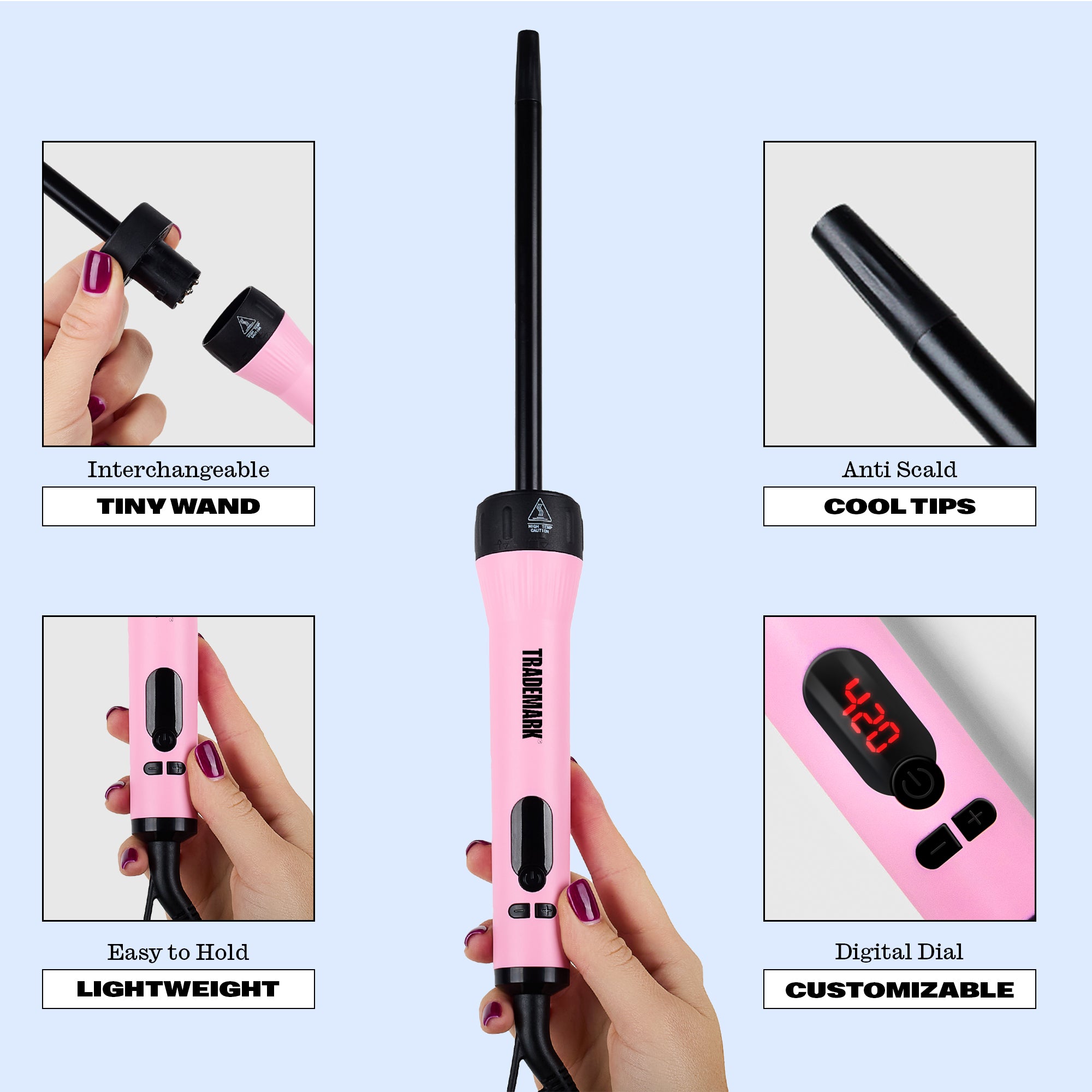 Mood™ - Tiny Wand + Handle - Pink