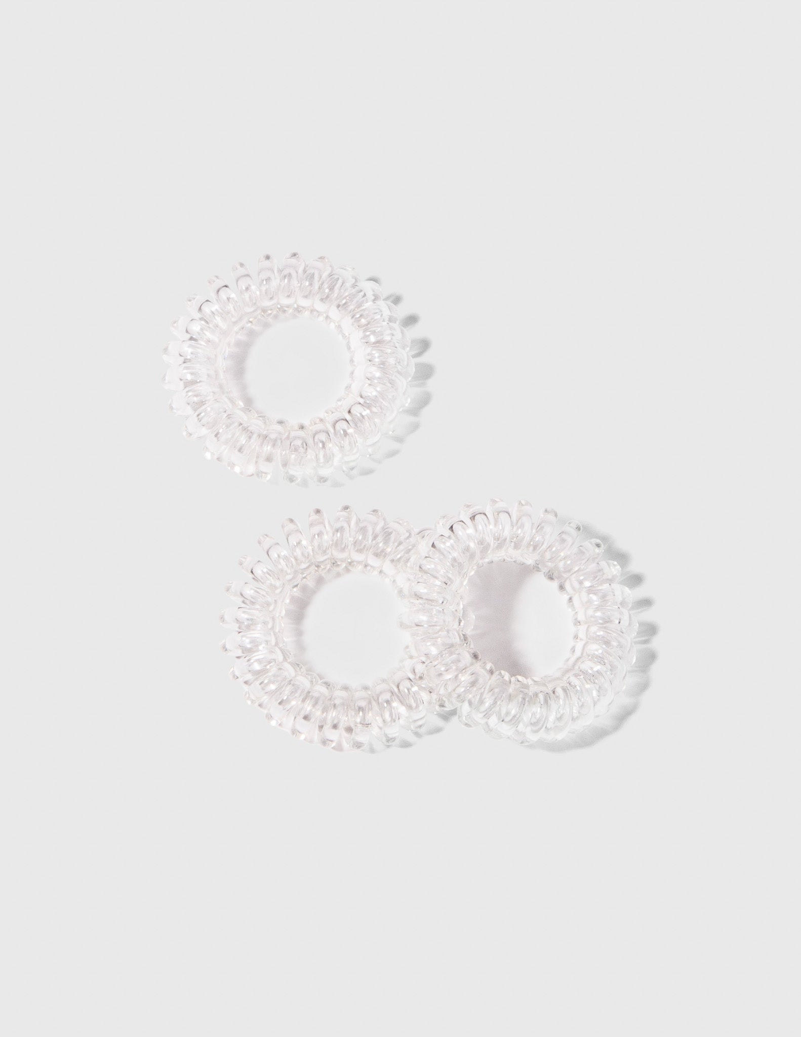 Clear Hair Coils - 3 pack - Trademark Beauty