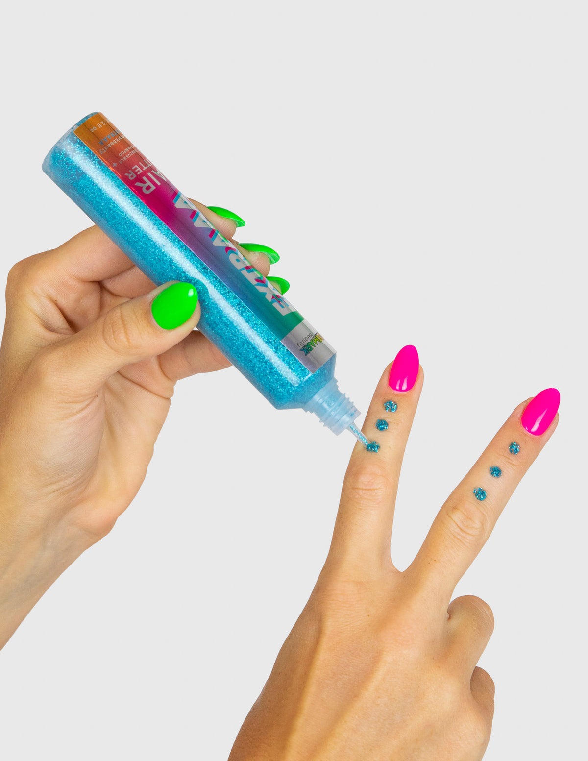 Blue Hair Glitter Gel Hair Glitter in Blue Steel Trademark Beauty