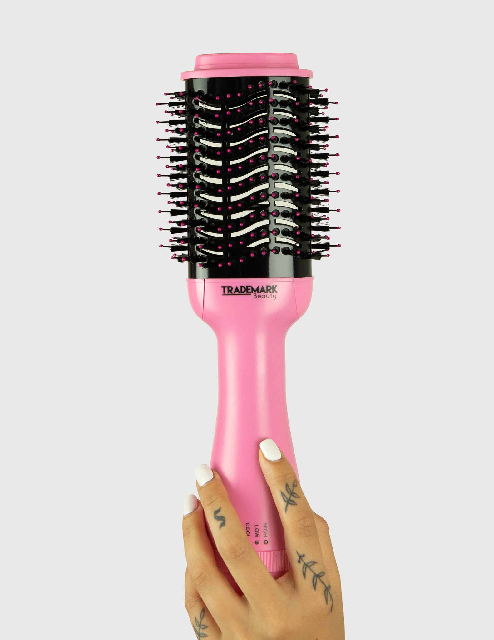 Hot Body Ionic 2 In 1 Blowout Brush Hair Dryer White/Rose Gold